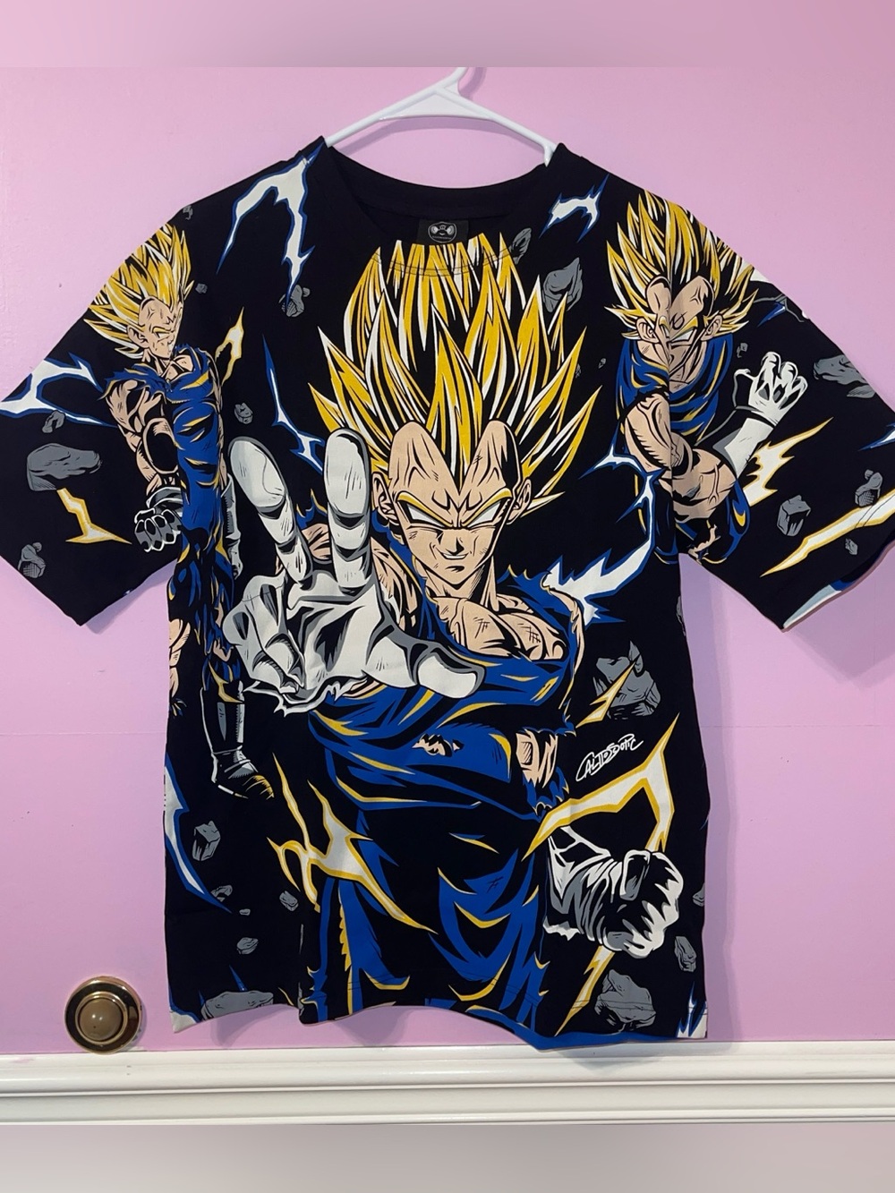 Calidoscopic Dragon Ball Z Majin Vegeta anime graphic t shirt top streetwear